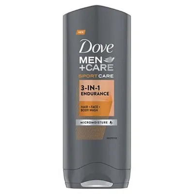 Dove Men + Care, Sport Care, 3-in1 Endurance Hair + Face + Body Wash (Żel pod prysznic do mycia ciała i twarzy dla mężczyzn)