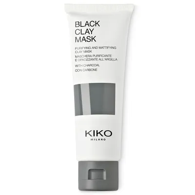 Kiko Milano Black Clay Mask, Purifying and Mattifying Clay Mask (Oczyszczająco-matująca maska do twarzy z węglem i czarną glinką)