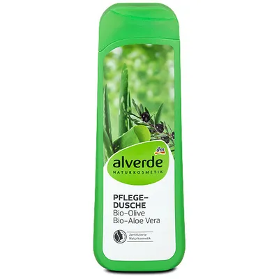 Alverde Pflegedusche Olive Aloe Vera (Żel pod prysznic z oliwką i wyciągiem z aloesu)