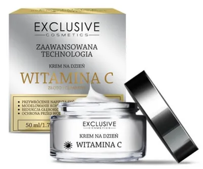 Exclusive Cosmetics Witamina C, Krem na dzień 50+ `Złoto i ceramidy`