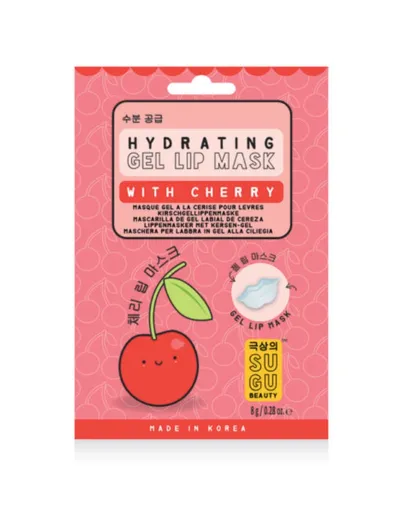 Sugu Hydrating Gel Lips Mask with Cherry (Żelowa maska na usta z czereśnią)