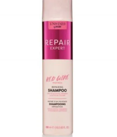 Hask Repair Expert, Red Wine Repairing Shampoo (Reperujący sampon `Czerwone wino`)