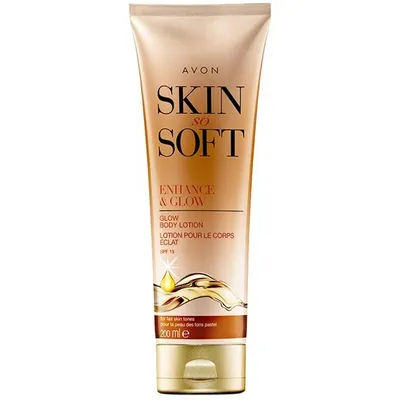 Avon Skin So Soft, Enhance & Glow,Glow Body Lotion (Rozświetlający balsam do ciała 7 w 1 'Satynowy blask')