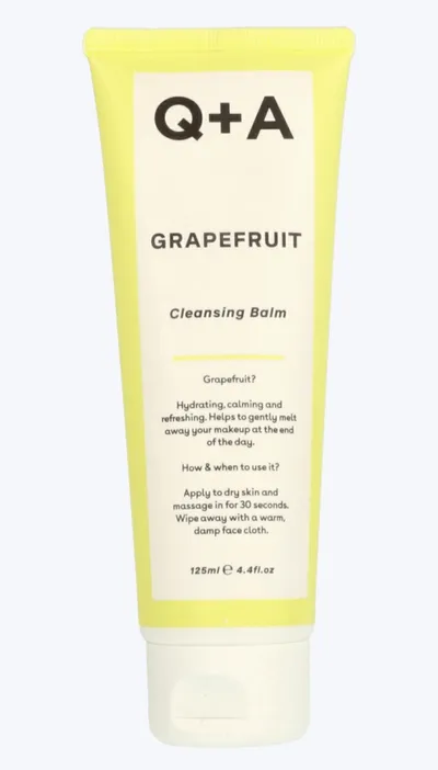Q+A Grapefruit Cleansing Balm (Balsam do mycia twarzy z olejem grejpfrutowym)