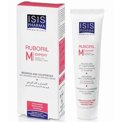 IsisPharma Ruboril Expert M (Krem do cery naczynkowej i ze skłonnością do rumienia, do skóry mieszanej i normalnej)