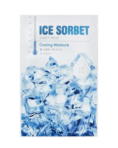 Missha Ice Sorbet, Sheet Mask Cooling Moisture (Nawilżająco-chłodząca maseczka w płachcie)