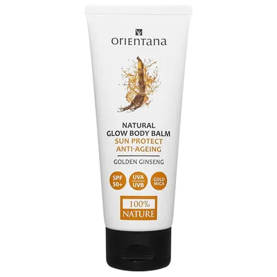 Orientana Natural Glow Body Balm Golden Ginseng SPF 50+ (Rozświetlający balsam do ciała SPF 50+ `Złoty żeń-szeń`)