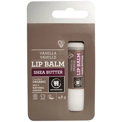 Urtekram Shea Butter, Lip Balm Vanilla (Balsam do ust z masłem shea o zapachu wanilii)