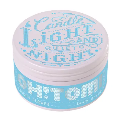 Oh!Tomi Wishes, Candle Light and Quiet Night, Linden Flower Body Scrub (Peeling do ciała)