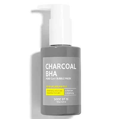 Some by MI Charcoal BHA Pore Clay Bubble Mask (Oczyszczająca maska bąbelkowa z kwasami BHA i węglem)
