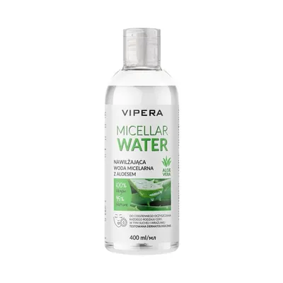 Vipera Micellar Water, Nawilżająca woda micelarna z aloesem