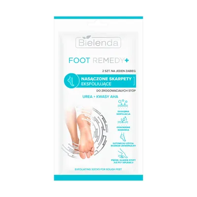 Bielenda Foot Remedy +, Nasączone skarpety eksfoliujące do zrogowaciałych stóp