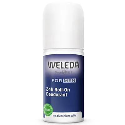 Weleda For Men, 24h Roll-on Deodorant (Dezodorant w kulce bez soli glinu 24h)