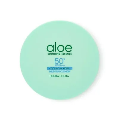 Holika Holika Aloe Mildred Sun Cushion SPF 50+ PA++++ (Filtr przeciwsłoneczny)