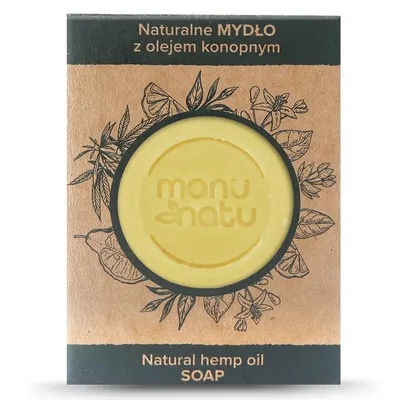 Manu Natu Naturalne mydło w kostce z olejem konopnym