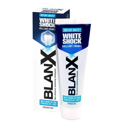 BlanX White Shock Brilliant Enamel (Wybielająca pasta do zębów (nowa wersja))