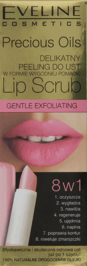 Eveline Cosmetics Precious Oils, Lip Scrub (Delikatny peeling do ust w sztyfcie)