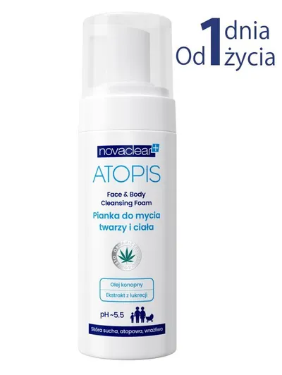 Novaclear Atopis, Face & Body Cleansing Foam (Pianka do mycia twarzy i ciała)