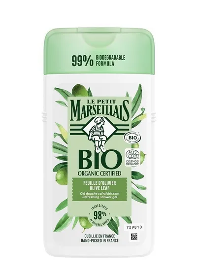 Le Petit Marseillais Bio Organic Certified, Gel Douche Rafraichissant Feuille d'Olivier (Żel pod prysznic `Liście oliwek`)