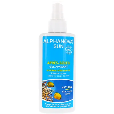 Alphanova Sante Sun, Apres Soleil Gel Apaisant (Kojący żel po opalaniu z aloesem w sprayu)