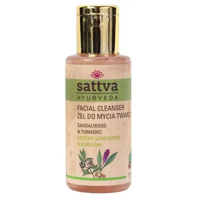 Sattva Ayurveda Facial Cleanser Sandalwood & Turmeric (Żel do mycia twarzy `Drzewo sandałowe i kurkuma`)