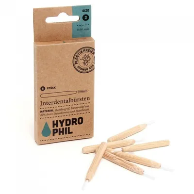 Hydrophil Interdentalbursten (Szczoteczki do czyszczenia przestrzeni międzyzębowych rozmiar 3: 0,6 mm)