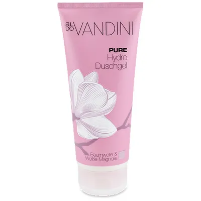 Aldo Vandini Pure, Hydro Duschgel Baumwolle & Weisse Magnolie (Żel pod prysznic `Bawełna i biała magnolia`)