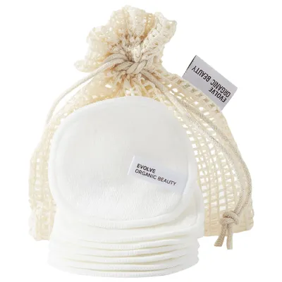 Evolve Organic Beauty Reusable Makeup Remover Pads (Zestaw wielorazowych płatków kosmetycznych)
