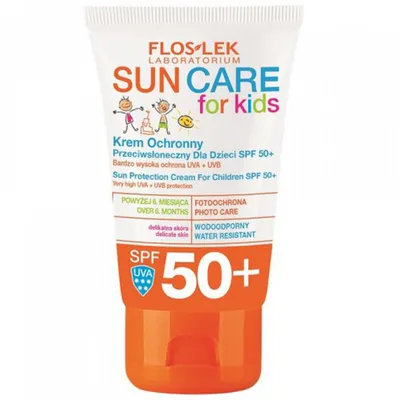 Floslek Sun Care, Krem ochronny przeciwsłoneczny dla dzieci SPF 50+