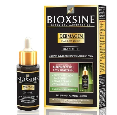 Bioxsine DermaGen Hair Loss Expert, Ziołowy olejek przeciw wypadaniu włosów dla kobiet
