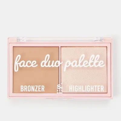 Sinsay Face Duo Palette Highlighter + Bronzer (Paleta do konturowania twarzy)