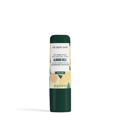 The Body Shop Almond Milk Lip Care Stick Vegan (Wegański balsam do ust `Mleko Migdałowe`)