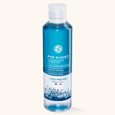 Yves Rocher Pur Bleuet Le Demaquillant Express Yeux (Dwufazowy płyn do demakijażu oczu z bławatkiem bio (nowa wersja))