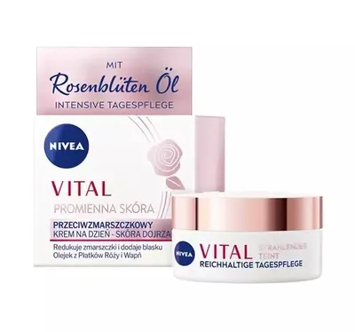 Nivea Vital Promienna skóra, Przeciwzmarszczkowy krem na dzień