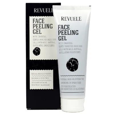 Revuele Face Peeling Gel with Charcoal (Żel peelingujący do twarzy z węglem drzewnym)