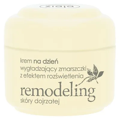 Ziaja Remodeling Skóry Dojrzałej, Krem na dzień wygładzający zmarszczki z efektem rozświetlenia SPF 6