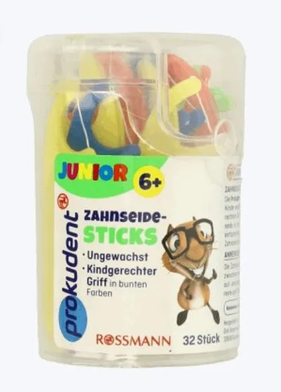 Prokudent Med Zahnseide-Sticks Junior 6+ (Uchwyty z nicią dentystyczną)