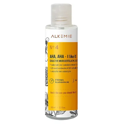 Alkmie AHA, AHA - I Like it!, Bioactive Microexfoliating Face Tonic (Bioaktywny tonik mikrozłuszczający)