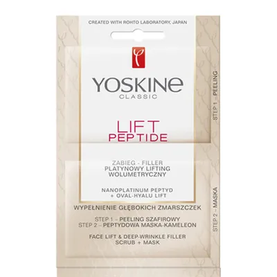 Yoskine Lift Peptide, Nanoplatinum Peptyd + Hyalu Lift, Filler-zabieg platynowy lifting wolumetryczny