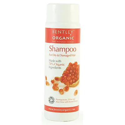 Bentley Organic Natural Shampoo with Pomegranate, Aloe Vera, Olive & Sweet Orange (Szampon do włosów suchych i zniszczonych)