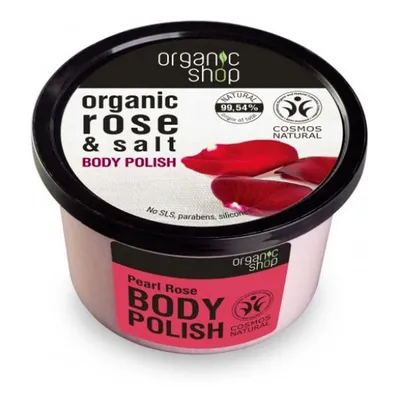 Organic Shop Rose & Salt, Body Polish (Peeling do ciała ‘Perłowa róża’)