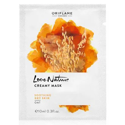 Oriflame Love Nature, Creamy Mask Oat (Kojąca maseczka z owsem)