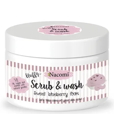 Nacomi Scrub & Wash, Sweet Blueberry Foam (Pianka peelingująco - myjąca)