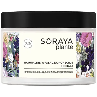 Soraya Plante, Naturalnie wygładzający scrub do ciała `Drobinki cukru,olejek z czarnej porzeczki`