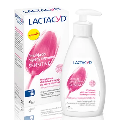 Lactacyd Sensitive, Emulsja do higieny intymnej do skóry wrażliwej