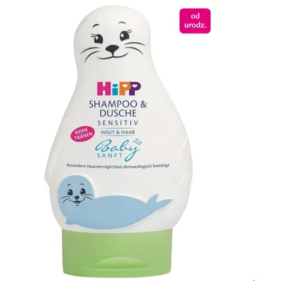 HiPP Babysanft, Shampoo & Dusche Sensitive Haut & Harr (Żel-foczka do mycia ciała i włosów od 1. dnia życia)