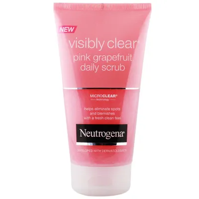 Neutrogena Visibly Clear, Pink Grapefruit Daily Scrub (Peelingujący żel do mycia twarzy)