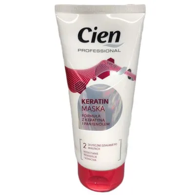 Cien Professional, Intensywnie odbudowująca maska do włosów z keratyną i pantenolem