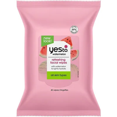 Yes To Grapefruit, Brightening Facial Wipes (Rozświetlające chusteczki do demakijażu)