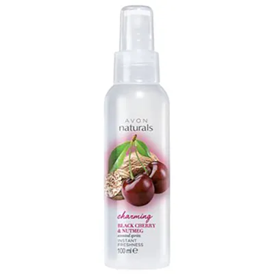 Avon Naturals, Black Cherry & Nutmeg, Scented Spritz (Mgiełka do ciała `Czereśnia i gałka muszkatałowa`)